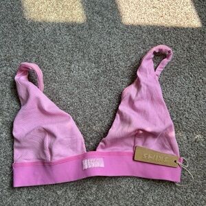 Pink Ribbed Bralette